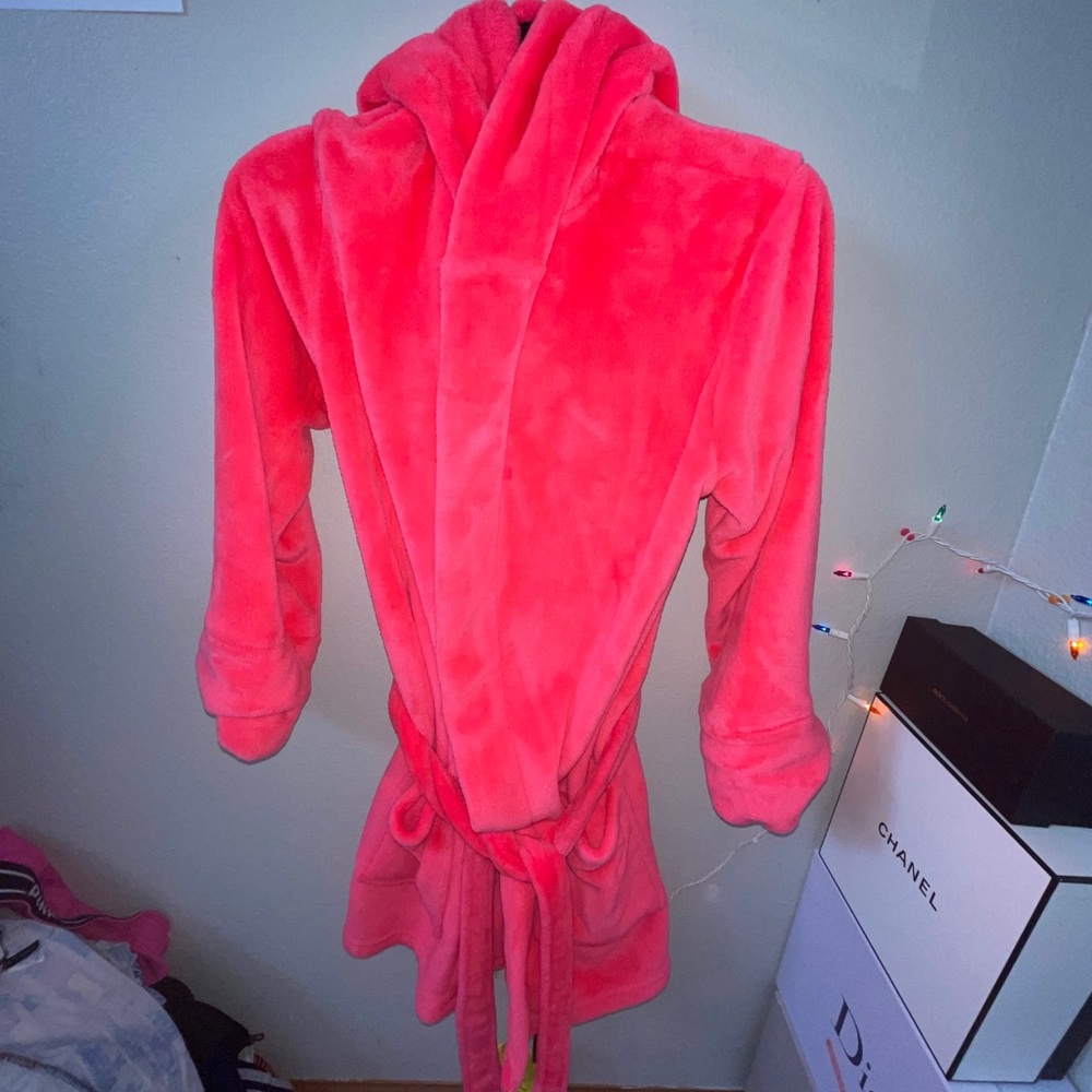 Sequin bling VS Pink Robe